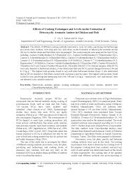 From sauces to knife techniques. Pdf Effects Of Cooking Techniques And Levels On The Formation Of Heterocyclic Aromatic Amines In Chicken And Fish
