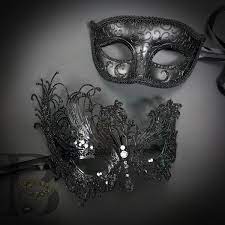New Black Swan Masquerade Couples Mask Venetian Carnival - Etsy