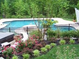 Landscaping Around Pool Inground Pool Landscaping Landscaping Around Pool Pool Landscape Design