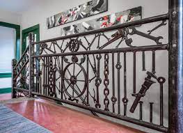 A Unique Stair Railing Made Of Repurposed Materials Old House Journal Magazine Diy Stair Railing Stair Railing Stairs Design