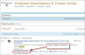 Literature & language proquest dissertations & theses: I Am Citing A Dissertation Where Do I Find The Accession Order No Capella Faqs