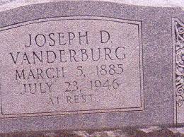 Joseph Daniel Vanderburg (1885-1946)
