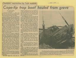 Cape-ti' trap boat hauled from gravel