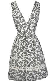 Black and white floral pattern. Black And White Floral Pattern Dress Black And White Floral Dress Cute A Line Dress Lily Boutique