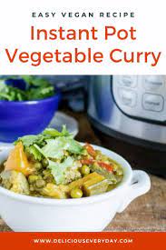 How To Make Instant Pot Vegetable Curry Vegetable Curry Curry Recipes Easy Vegetarian Recipes Dinner Healthy