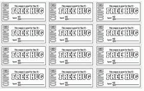 Coupons Coupon Template Free Hugs Coupon Book