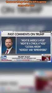 JD Vance will say that he was wrong about 45. | TikTok