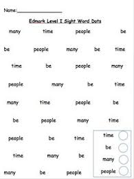 Edmark Level 2 Sight Word Dot Packet Words 1 60 Sight Words Life Skills Curriculum Edmark Reading Program