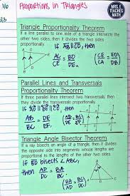 Proportions In Triangles Foldable Teaching Mathematics Math Interactive Notebook Learning Math