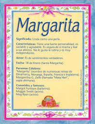 Margarita M Tarjetas