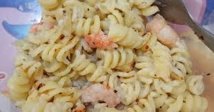 The original recipe with eggs yolks and cheese. Resepi Spiral Carbonara Goreng