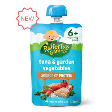 Nayz bubur tim organik rasa tuna merupakan bubur bayi bersertifikat halal yang dapat dikonsumsi pada bayi berusia di atas 6 bulan. Bubur Bayi Raffertys Tuna Garden Vegetables 6 Months Australia Shopee Indonesia