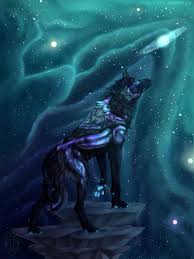 Galaxy Wolf Wolf Mythical Creature Anime Cool Wallpaper