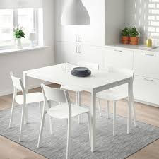 Its generous round shape gives more room and makes it easier to see faces and hear conversations. Melltorp Table White 125x75 Cm Ikea