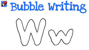 Maybe you would like to learn more about one of these? How To Draw Bubble Writing Real Easy Letter W Youtube