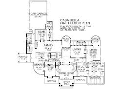 The second level of this luxury mansion home plan offers a library, plus a guest suite with sitting area and fireplace. Five Bedroom Home Plan With Exercise Room