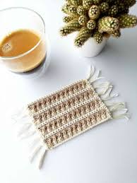Crochet scissors crochet hook darning needle crochet yarn. Reversible Crochet Mug Rug Nordic Hook Free Crochet Tutorial