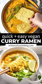 Easy Vegan Ramen Noodles Recipe In 2020 Easy Vegan Curry Vegan Ramen Vegan Dinners