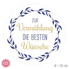 Glückwünsche zur hochzeit » 30 sprüche zum downloaden | otto. Tortenaufleger Hochzeit Gluckwunsch Rund 20 Cm Meincupcake Shop