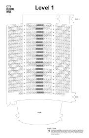 city recital hall seating map city recital hall