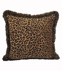 Our Leopard Print Chenille Square Sofa Accent Pillow With Brush Fringe Goes With Most Any Home Decor Accent Sofa Pillows Square Sofa Accent Pillows