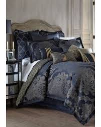 The laurel bedding collection offers neutral hues, feminine tufting and unique piecing detail. Check Out Deals On Waterford Navy Gold Vaughn Comforter Set