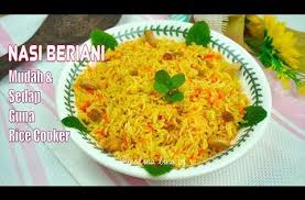 Nasi Beriani Simple Mudah Dan Sedap Cara Masak Nasi Briyani Briyani Recipe Resepi Hari Raya Youtube Di 2020 Resep Makanan Biryani