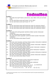 Endnullen Material Zur Binnendifferenzierung Klasse 6 Unterrichtsmaterial Im Fach Mathematik In 2020 Mathematikunterricht Mathematik Unterrichtsmaterial