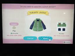 Animal Crossing Kakashi Jacket Animal Crossing New Animal Crossing Animal Crossing Wild World