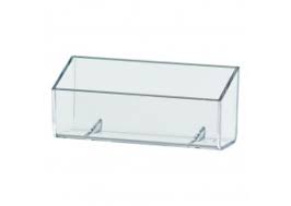 Notched front holder provides easy access to the displayed business card. Business Card Holders Easels Stands Custom Acrylic Displays