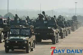 The parade was dropped from this year's event because we are working for peace, and holding it might be mistaken as a challenge to others. Myanmar S Armed Forces Display Military Might At Parade In Naypyidaw