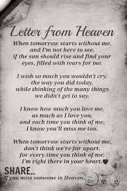 I Live You Hun I Miss You So Very Much Its Been Six Months And It Feels Like A Second Ago I Wish I Could Letter From Heaven Grief Quotes Inspirational