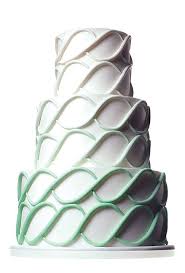 Brides The Most Creative Wedding Cakes Of The Year Three Tier Mint Green And White Wedding Cake Cake Cool Wedding Cakes Creative Wedding Cakes Ombre Cake