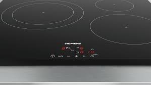 This lock is set via the control panel and/or with the removal of a magnetic temperature dial that locks the burners if they are removed from the cooktop. Siemens Eu631bjb1e Iq100 Induction Hob 60 Cm Black Glass Ceramic Vieffetrade