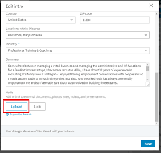 Uploading A Resume To Your Linkedin Profile Intero Advisory
