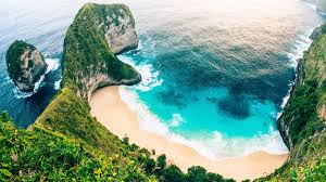 Beautiful Bali beach with turquoise water