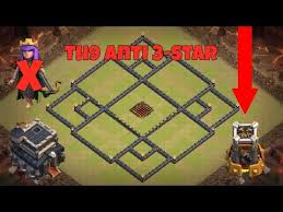Th9 anti 3 star war base with replays!! Coc Th9 Best Farming Base 2016 Town Hall 9 New Update Anti 50 Gold Dark Elixir By Clash Of Clans War Base