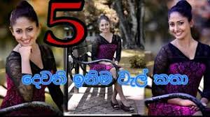 The series is directed by saranga mendis, produced by chamika mendis and written by saman edirimunee. Sinhala Wal Katha Dewani Inima Wal Katha 5 Youtube