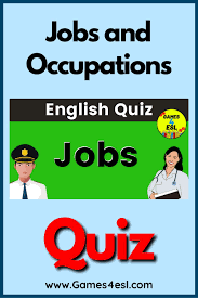 Jobs And Occupations Activity Jobs And Occupations Fun Quiz Occupation Activities
