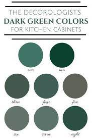 If you're building a brand new kitchen, it'd be wise to select your cabinets, countertops, backsplash and appliances before searching for the best green paint colors. The Best Dark Green Colors For Kitchen Cabinets Find Exact Paint Color Names Here Kitchendesignnames Farbige Kuchenschranke Grune Schranke Schrank Kuche