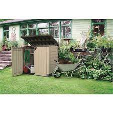 Cheap sheds reviews at cheap sheds we are dedicated to providing our customers the best possible shopping experience online! Store It Out Max 1 455m X 0 82m X 1 25m Resin Storage Unit Cheap Sheds All Aperto Capanna Contenitori Da Giardino
