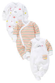 Buy Farmyard Animal Sleepsuits Three Pack 0mths 2yrs From The Next Uk Online Shop Baby Girls Sleepsuits Newborn Girl Baby Onesies