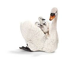 シュライヒジャパン シュライヒ １３７１８ 白鳥の親子 schleichtiere tier aktivitaten schleich figuren