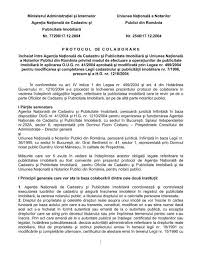 Protocolul Ancpi Unnpr Protocol Pdf Agentia Nationala De