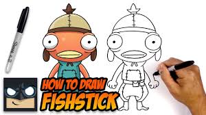 New drawing tutorials are uploaded frequently, so stay tooned! How To Draw Fortnite Fishstick Step By Step Youtube