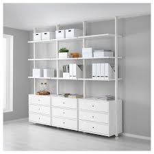 Elvarli 3 Sections White Ikea In 2020 Open Storage Ikea Shelving