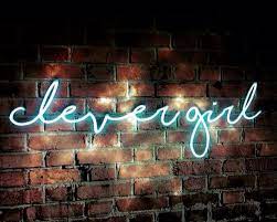 Clever Girl Neon Neon Lights Luces De Neon Neon Words Neon Quotes Neon Lighting