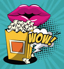 Lips And Popcorn Pop Art Food Pop Art Comic Pop Art