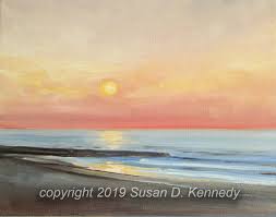 Beautiful simple landscape painting ideas for beginners (sunrise paintings, tree paintings, love birds paintings, night sky painting, sunset paintings, mountain landscape paintings, beautiful. Easy Workshop Tutorial Simple Ocean Sunrise Pdf Format Susan Kennedy Art