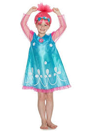 Tesco Direct Dreamworks Trolls Poppy Dress Up Costume Disfraces Ropa Vestidos